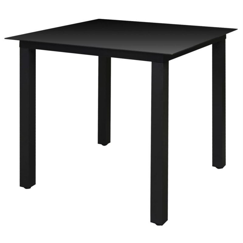 Callisburg Square 4 - Person 31.5" Long Dining Set, Black