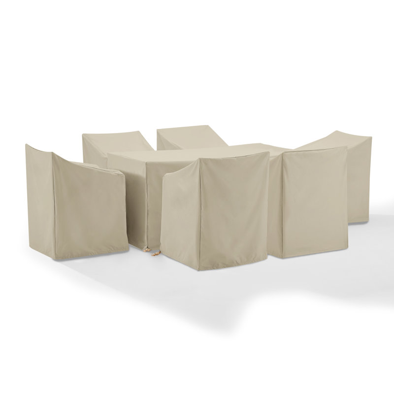 Outdoor Patio Dining Set Cover, Tan