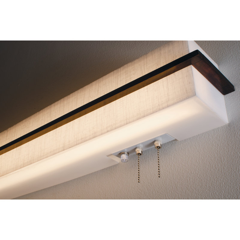 Leeroy 2 lumières, Espresso, H 4,38 po x l 50 po x P 4 po