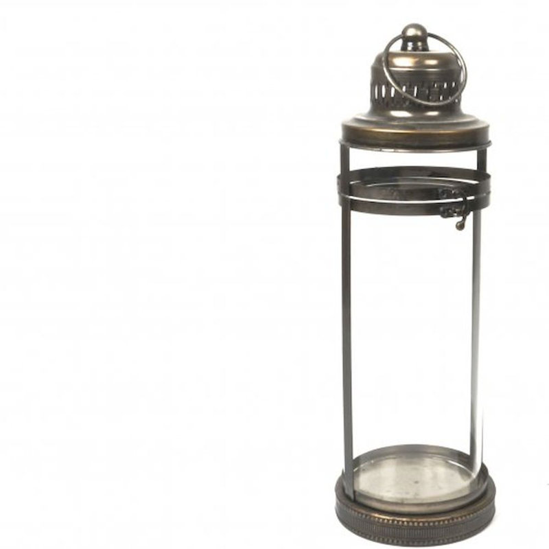 Lanterne en métal/verre maison