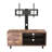 65in Tv Stand In Rustic Appearance, And Iron, Functional Storage Area Cabinet Style, Stable Base, Versatile For Media