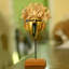 Yawning King Wood and Copper Mask