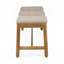 Wood Outdoor Bench, 3-Person Garden Bench