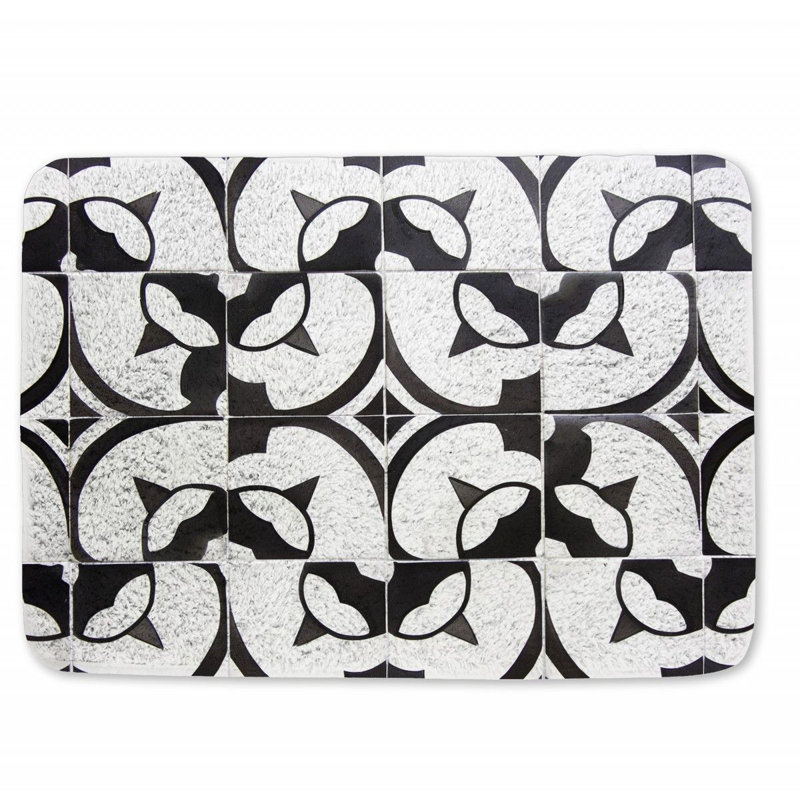 Tapis de bain en microfibre / microsuède Cilka, L 17 po x L 24 po