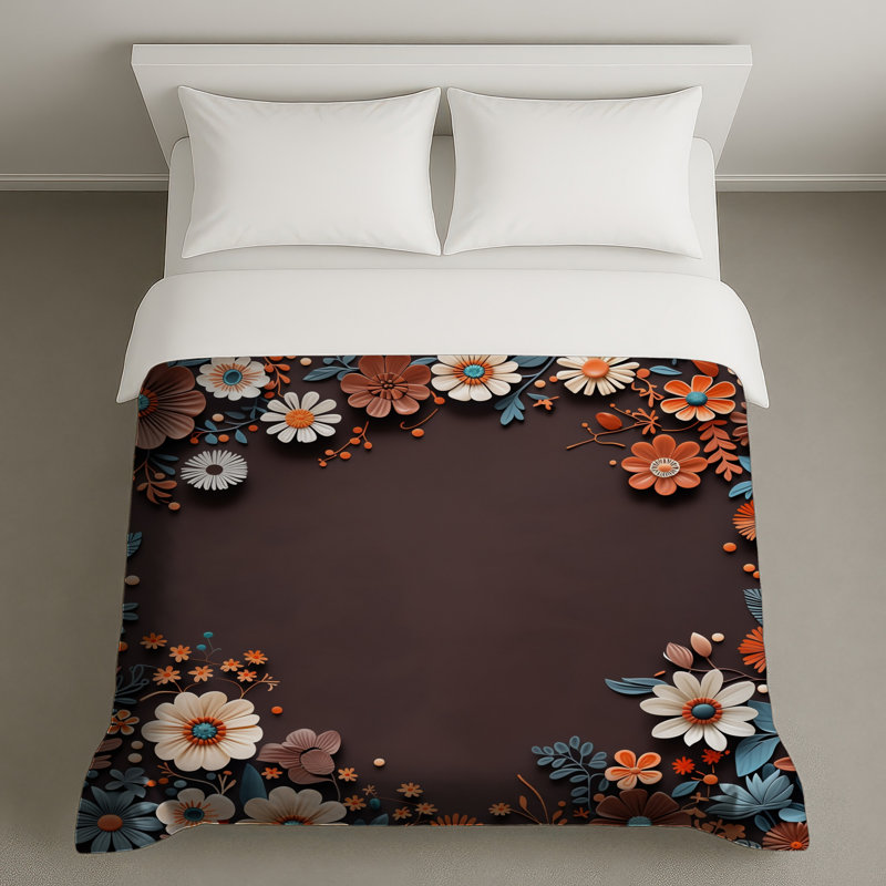 Housse de couette Art Floral Bedding, Grand lit
