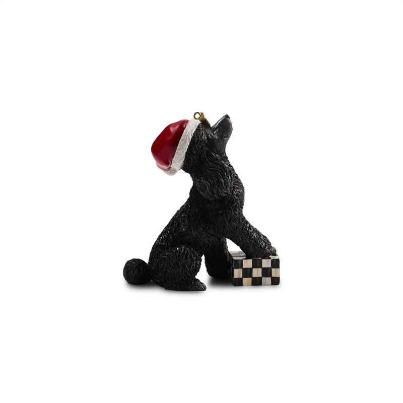 Holiday Poodle Dog Ornament