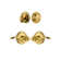 Georgetown Rosette Complete Entry Set with Single Cylinder Deadbolt and Bellagio Lever
