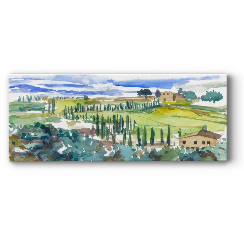 Pastel Hills II sur toile, H 12 po x l 30 po x P 1,5 po