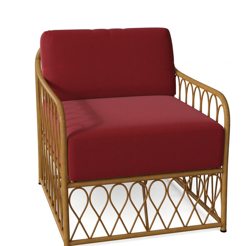 Cane Outdoor Lounge Chair, Denver Scarlett Sunbrella®