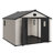 10X10FT Outdoor Storage Shed, Weather-Resistant Shed With Lockable Doors & Built-In Floor, Sloped Roof Tool Shed For Backyard Garden & Patio Lawn-126657774
