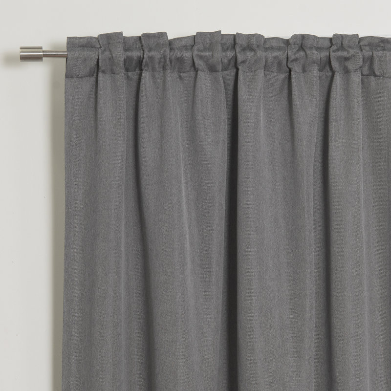 Vicenta Blackout Curtain Panel Pair, Dark Gray, 52"W x 84"L