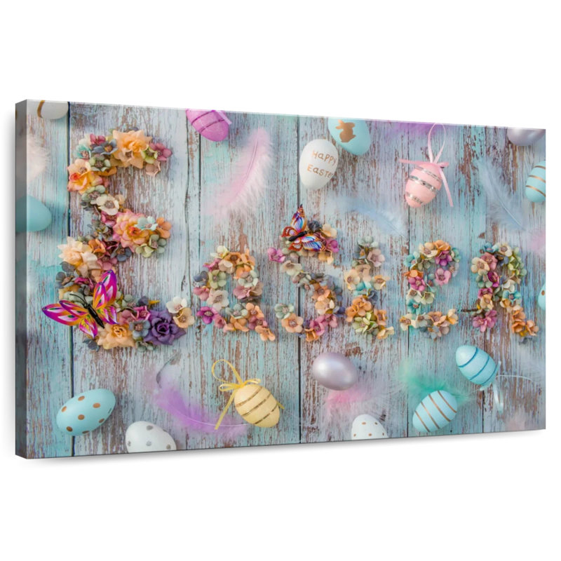 Lelend Floral Easter Design, 32" H x 48" W