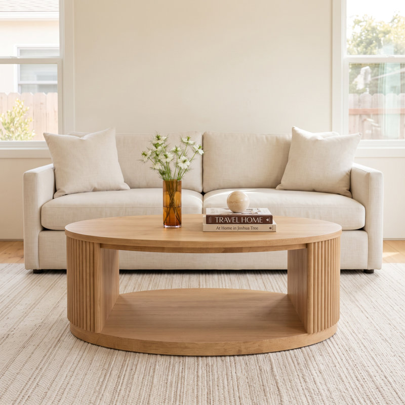 Fitzroy - Modern Natural Acacia Coffee Table