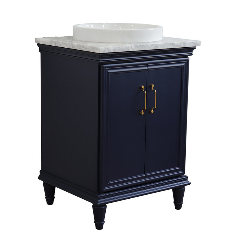 Ensemble de meuble-lavabo simple 25 po IIkley, Bleu