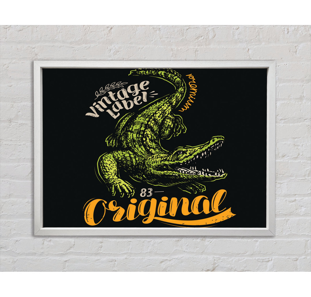 Vintage Label Croc - Druck