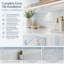 Carrelage bullnose en verre 12 po x 0,6 po Oxygen