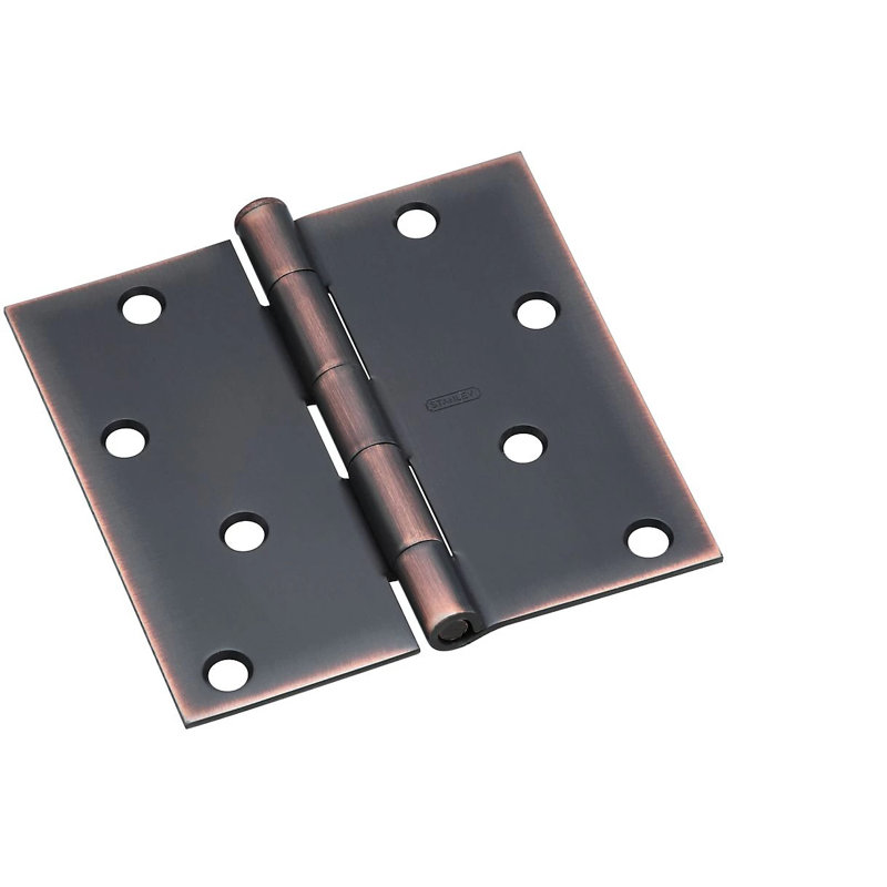 Charnière de porte simple à fixation en surface H 4 po x l 5 po