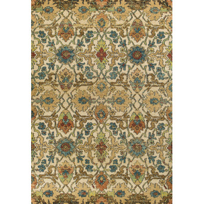 Tapis à motif oriental sable Penitas