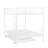 Full Over Full Metal Bunk Bed With Trundle, White-188221453-188221454