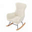 chaise berçante en tissu Teddy