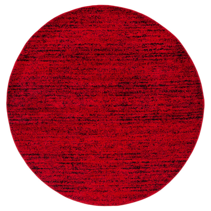 Riebe Red/Black Area Rug, Round 10'