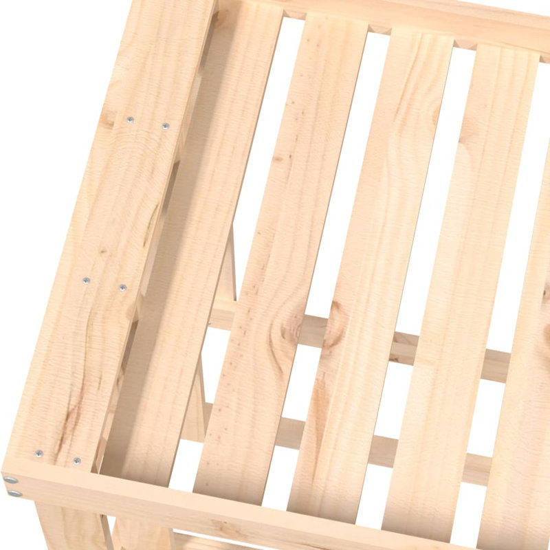 108cm W Solid Wood Log Rack, Brown
