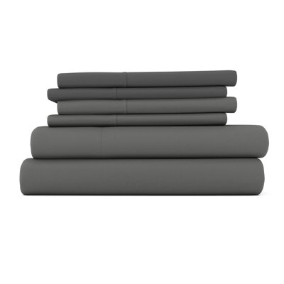 Simply Soft Brushed Microfiber Solid 6 Piece Sheet Set