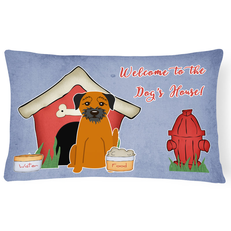 Coussin lombaire intérieur/extérieur rectangulaire pour chien house