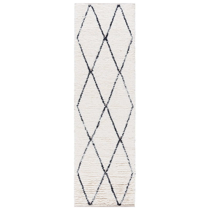 Tapis en laine Somerton, Tapis de couloir 2 pi 3 po x 8 pi