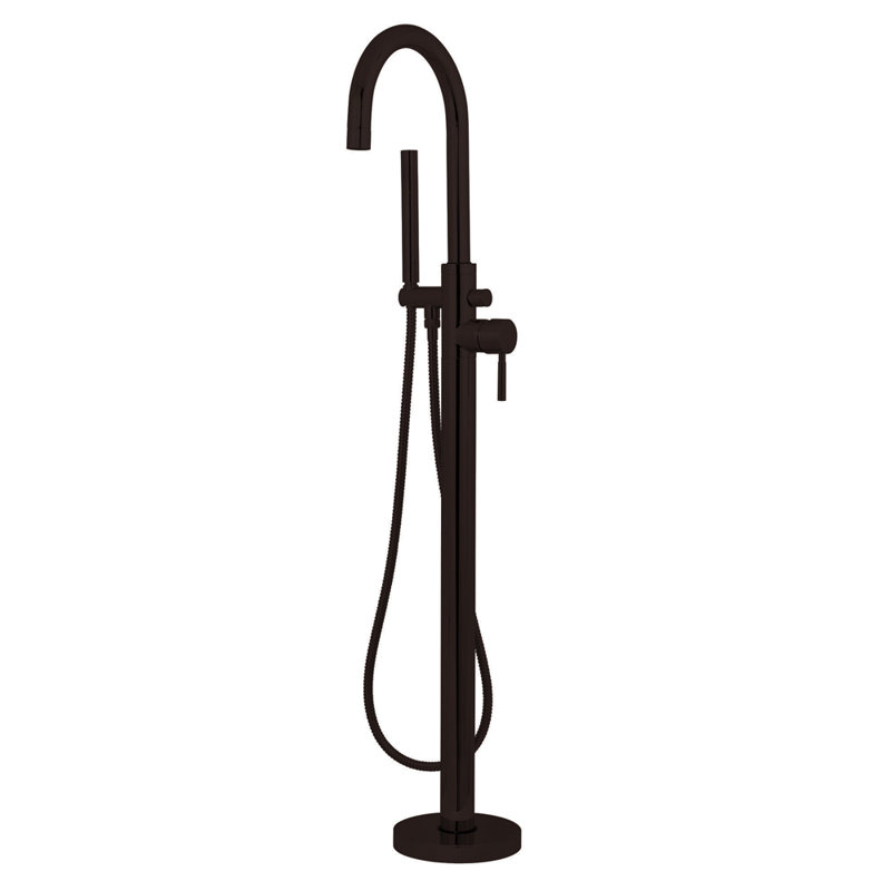 Kingston Brass Concord Single-Handle 1-Hole Freestanding Tub Faucet with Hand Shower, Oil Rubbed Bronze