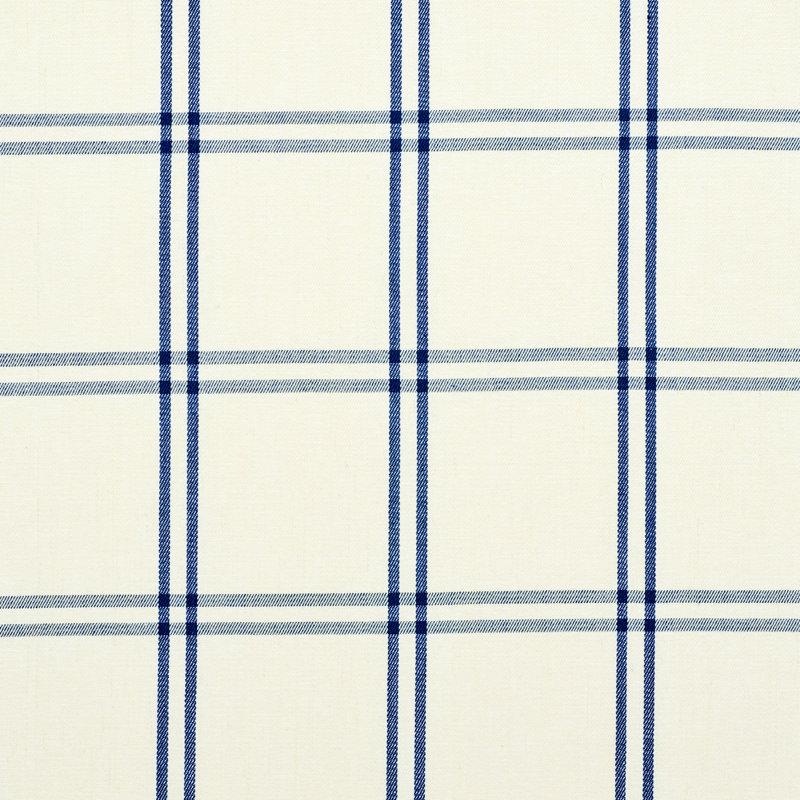 Luberon Plaid Fabric, Blue
