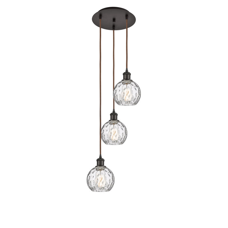Cindi 3 - Light Cluster Pendant, 18" H x 12.75" W x 12.75" D, Oil Rubbed Bronze