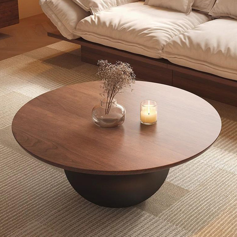 Table basse simple de style italien, Brun, Noir