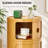 Modern Stackable Round Nightstand with Storage – 3-Tier Side Table Cabinet with Drawers-891580821