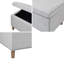 Banc de rangement rectangulaire à fermeture douce