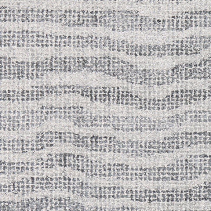 Trenta Abstract Area Rug in Silver, Rectangle 8'6" x 11'6"