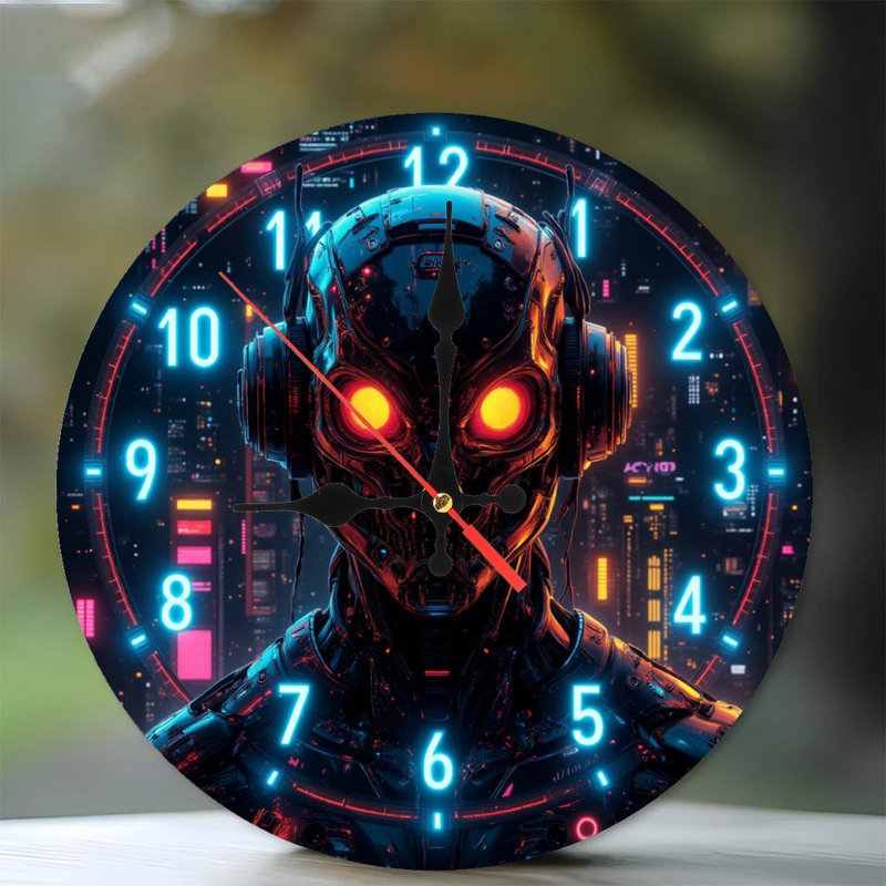 Casque de robot futuriste