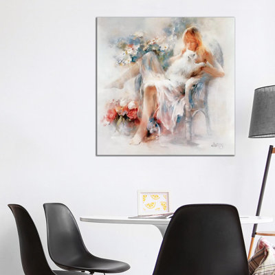 Young Girl by Willem Haenraets - Wrapped Canvas Print