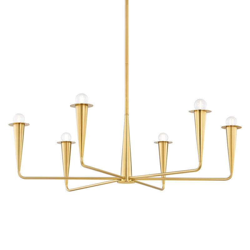 Lustre DANNA par The Lifestyled Co, Laiton antique