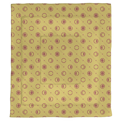 Édredon simple réversible en microfibre à deux couleurs Moon phases