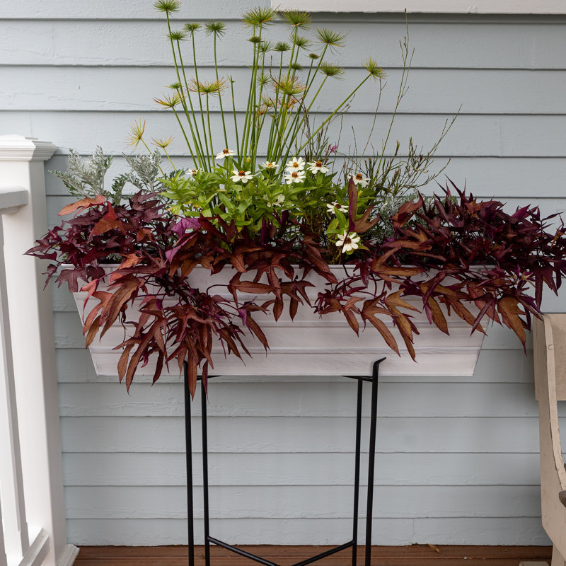 Drennon Handmade Window Box Planter, Cape Cod White