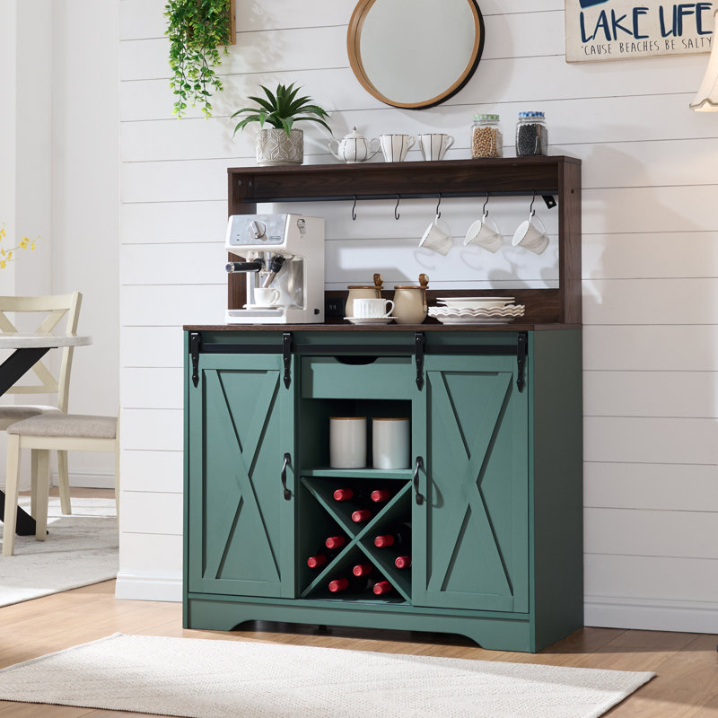 Buffet de cuisine 39,4 po Vehorn, Vert