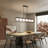 6 - Light Kitchen Island Lighting Dining Room Chandelier Linear Chandelier For Kitchen Island Rectangle Chandelier