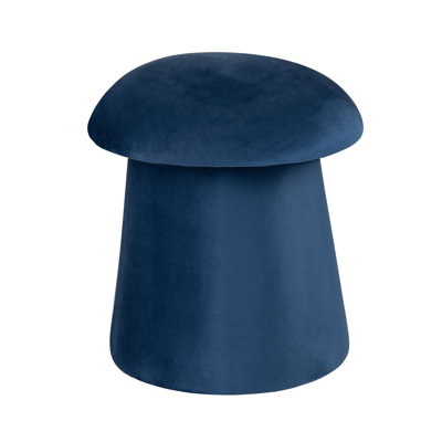 Velvet Mushroom Ottoman W/ Storage