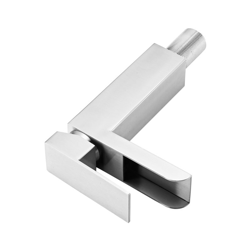 Robinet pour salle de bain Contemporary, Nickel brossé