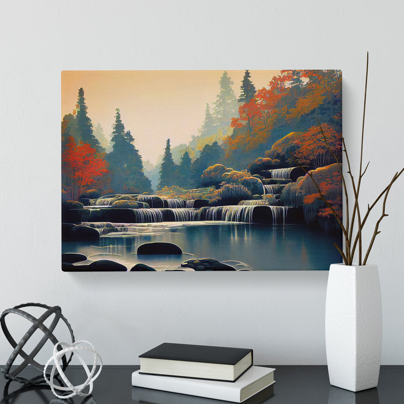 Phenomenal Forest Stream - Wrapped Canvas, 35cm H x 50cm W x 3cm D