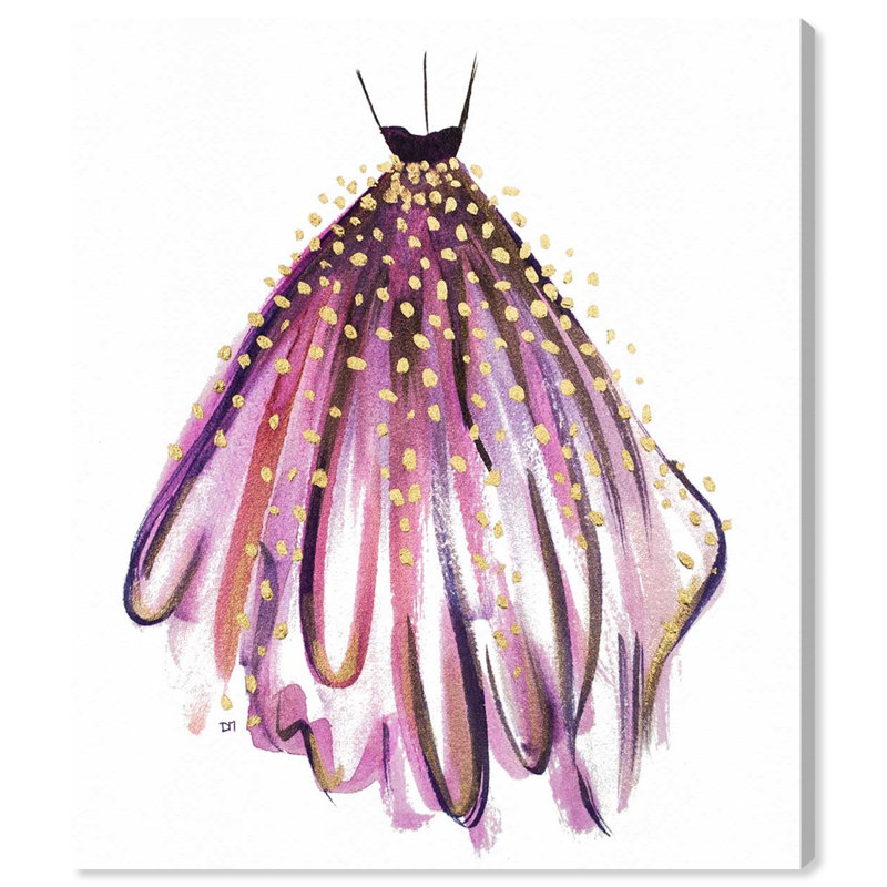 Mauve - peinture, Toile tendue, H 36 po x l 30 po x P 1,5 po