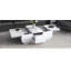 Table basse multifonctionnelle avec 2 grands compartiments de rangement cachés-1603204252