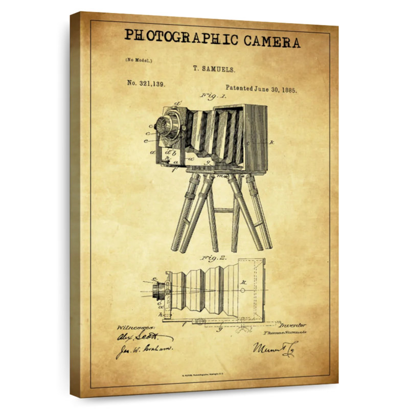Appareil photographique Ladarrin, H 36 po x l 24 po