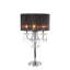 LAMPE DE TABLE INSPIRÉE 29,5 po H 29,5 po NOIR / CRISTAL DE CRISTAL (1,58 / 9,10)